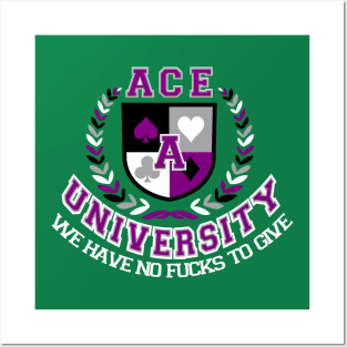 ace university we have no fucks to give(asexuality) Posters and Art